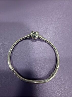 Moments Heart & Snake Chain Bracelet